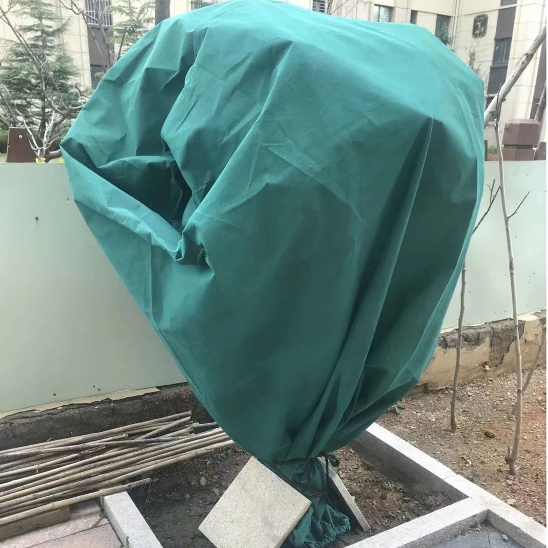 防寒无纺布罩果树盆栽绿植花卉园林树木防寒防霜雪防风冻保温树罩