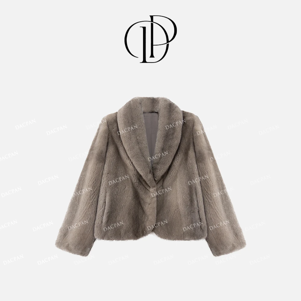 DACPAN-“银蓝”进口紫级水貂外套  2024/盼•PP 2358