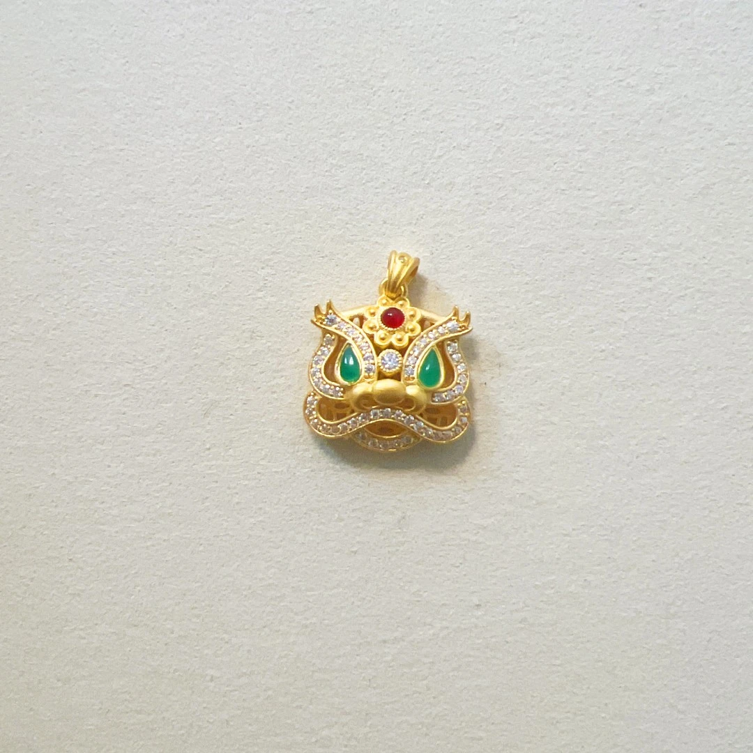 云珑珠宝甄选 足金999 醒狮吊坠