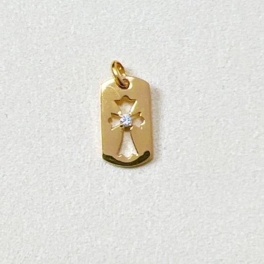 云珑珠宝甄选 足金999 十字架牌吊坠