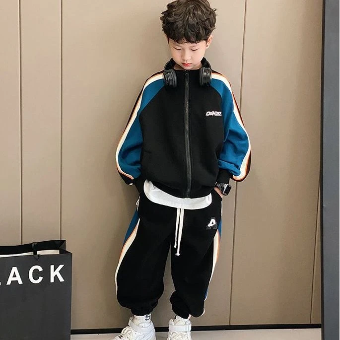 儿童装男童卫衣秋装套装2025新款中大童男孩运动秋款6-12岁帅潮酷