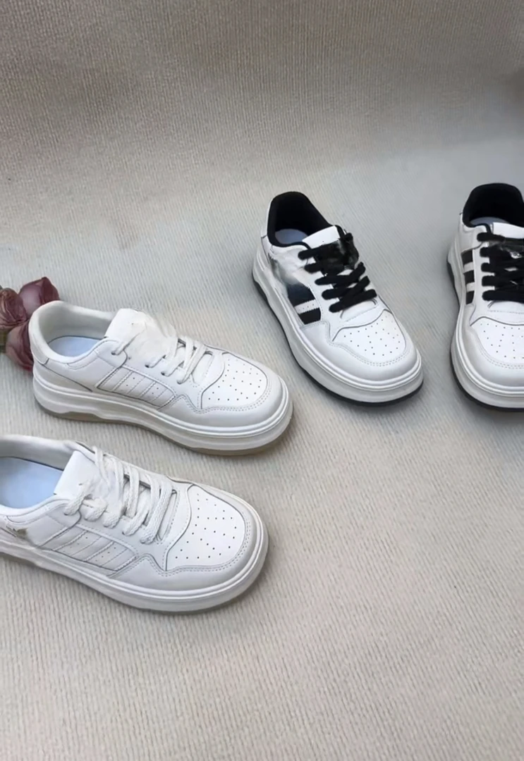 韩版小白鞋女2024春季新款百搭舒适休闲运动板鞋Y02
