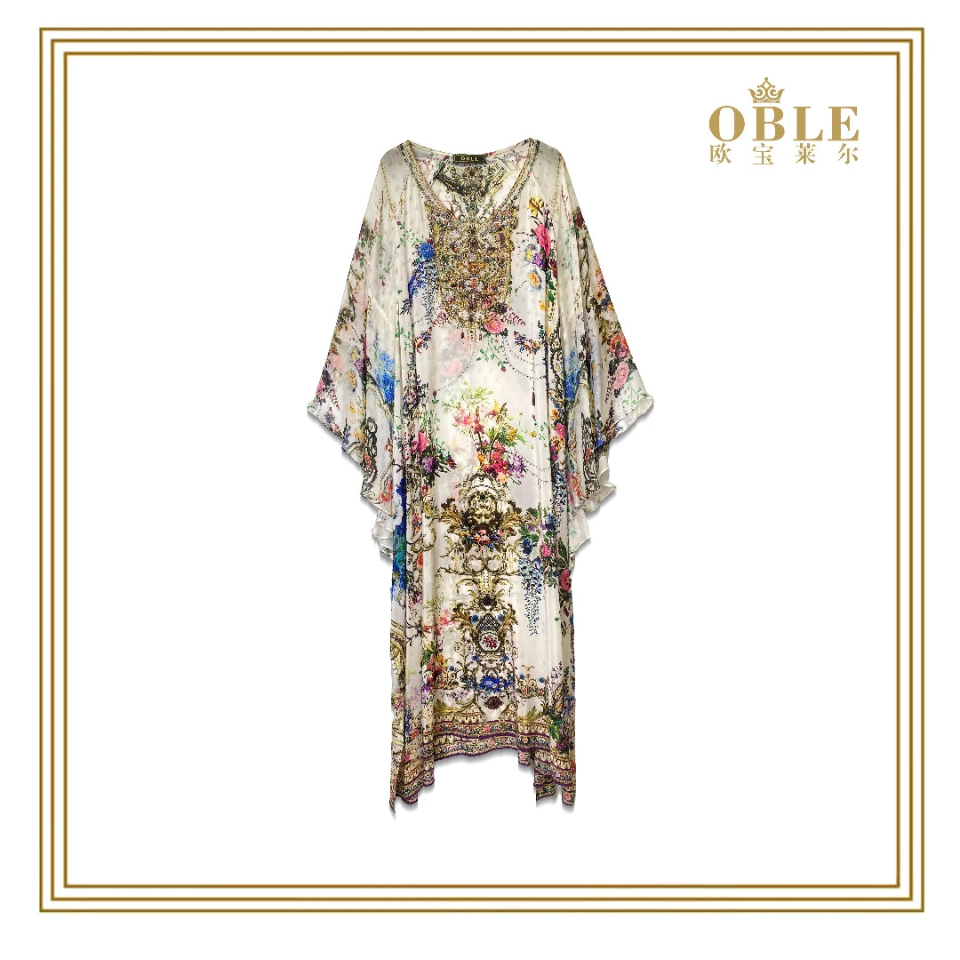 【 向太款】2025气质设计师新款显瘦百搭桑蚕丝连衣裙502-2284