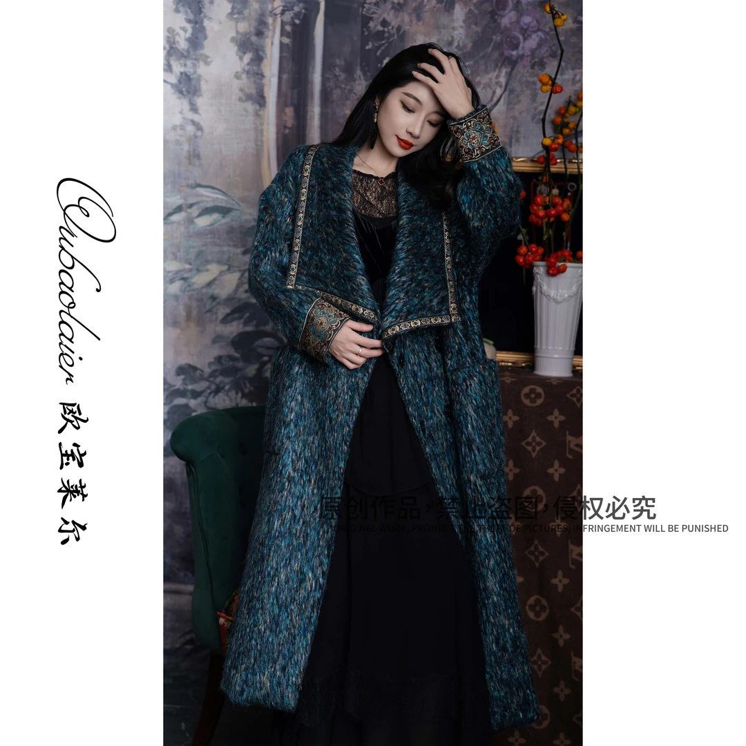 【梵高的星空】2025新款气质时尚轻奢重工女装大衣305-24959