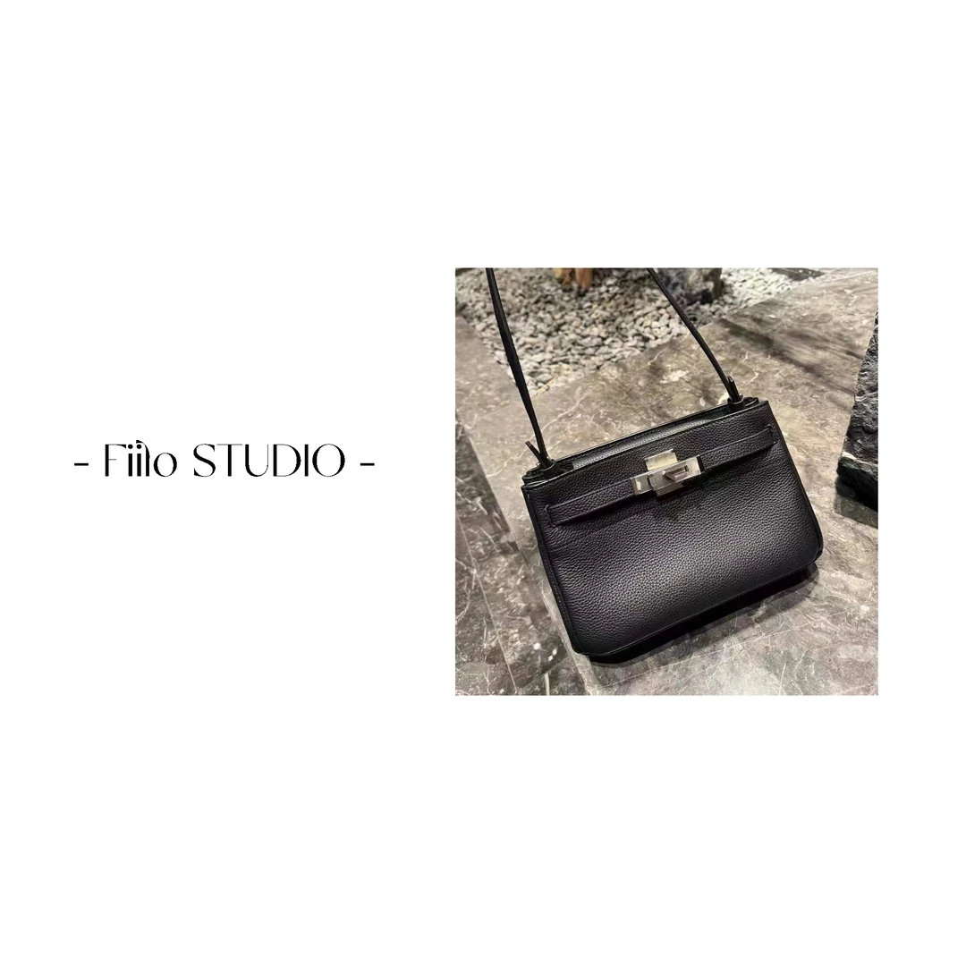 【Fiilo菲洛】A43设计款小凯荔枝纹牛皮肩带可调节单肩斜挎包