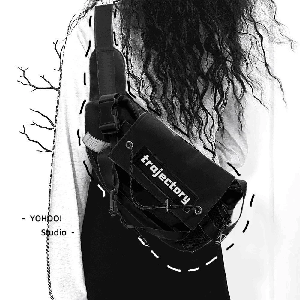 YOHOO!/chic韩系慵懒风休闲百搭单肩帆布包包购物布袋书包女ins