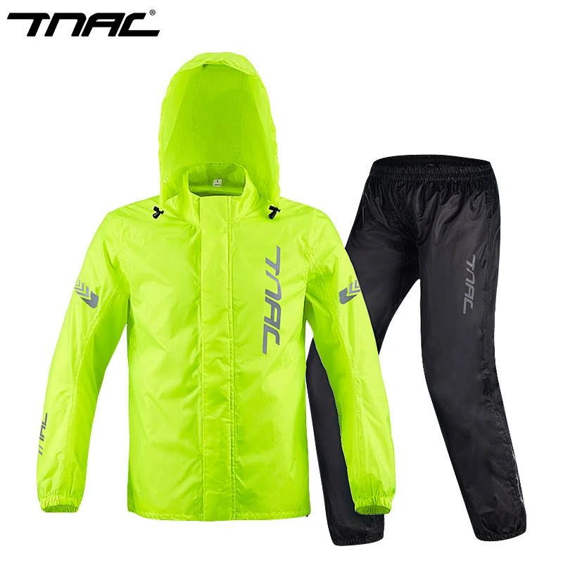 TNAC拓驰蜻蜓摩托车雨衣雨裤套装电动车男女防暴雨分体轻薄骑行