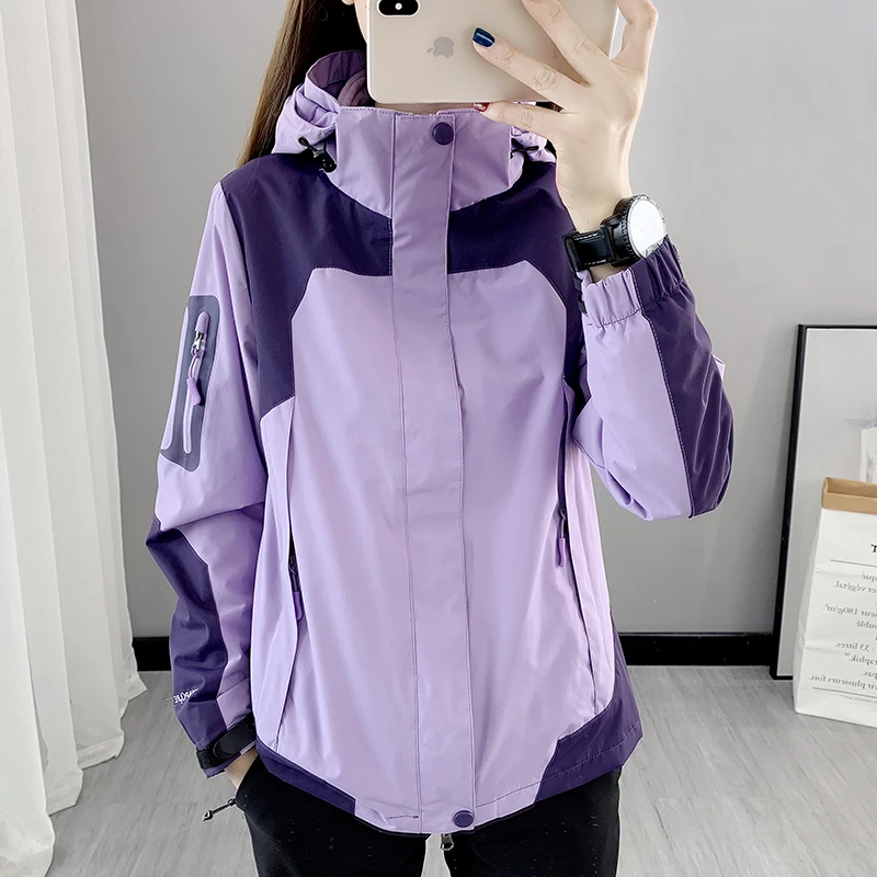冲锋衣女三合一加绒加厚可拆卸防风防水登山服户外情侣外套两件套