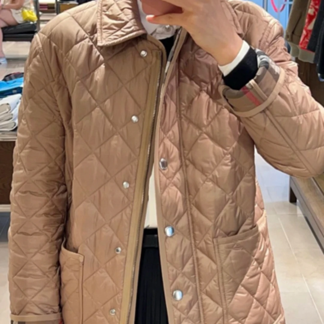 000993 博柏利 纯色口袋单排扣翻领长袖夹克外套米色 XS码 99新
