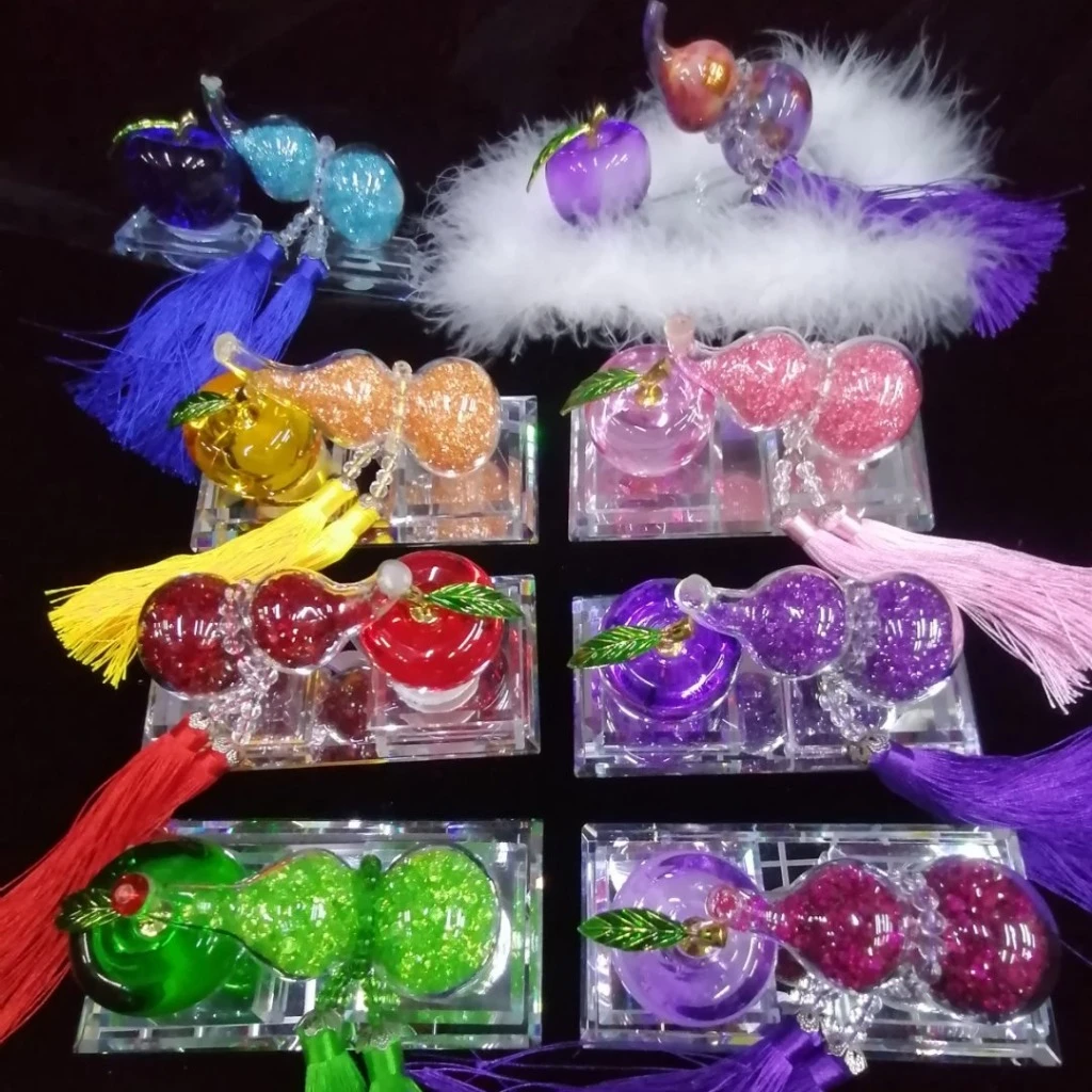 水晶葫芦苹果汽车摆件