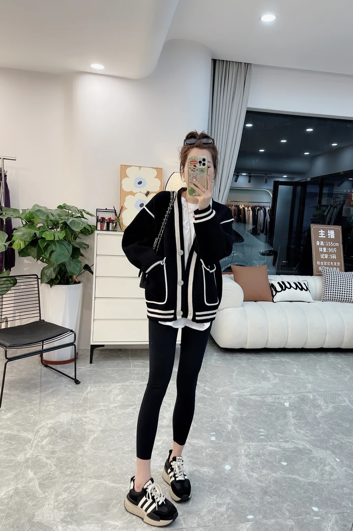 双面绒小香外套女装秋冬装厚实外穿2024新款爆款欧货开衫洋气