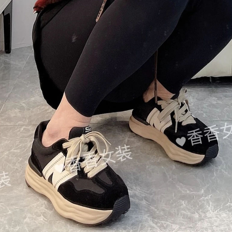 超火爆款小个子轻便阿甘鞋真皮【防汗防臭】韩版百搭秋冬时尚鞋