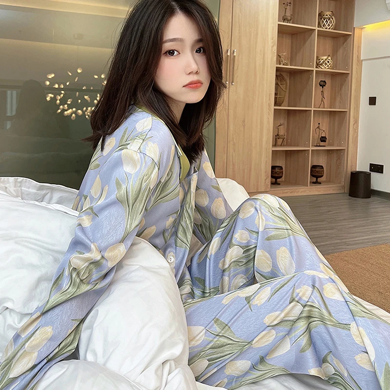 【春夏薄款-凉感型设计师款】7-11月莫代尔月子服孕妇哺乳产后睡衣