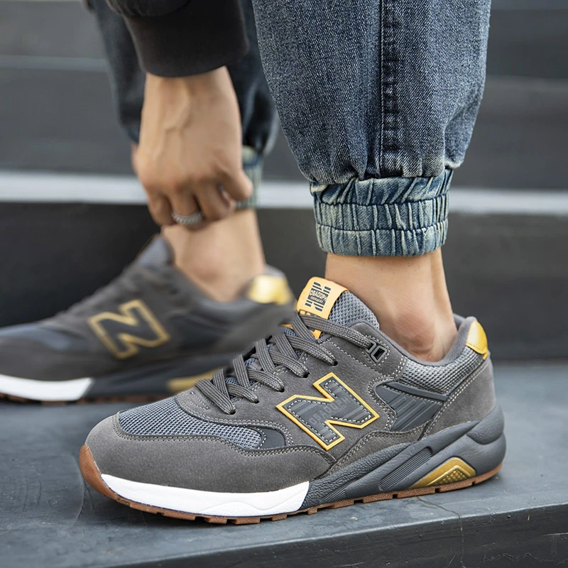 新百伦580系列厚底减震运动鞋男鞋女鞋春季新款百搭情侣款跑酷鞋