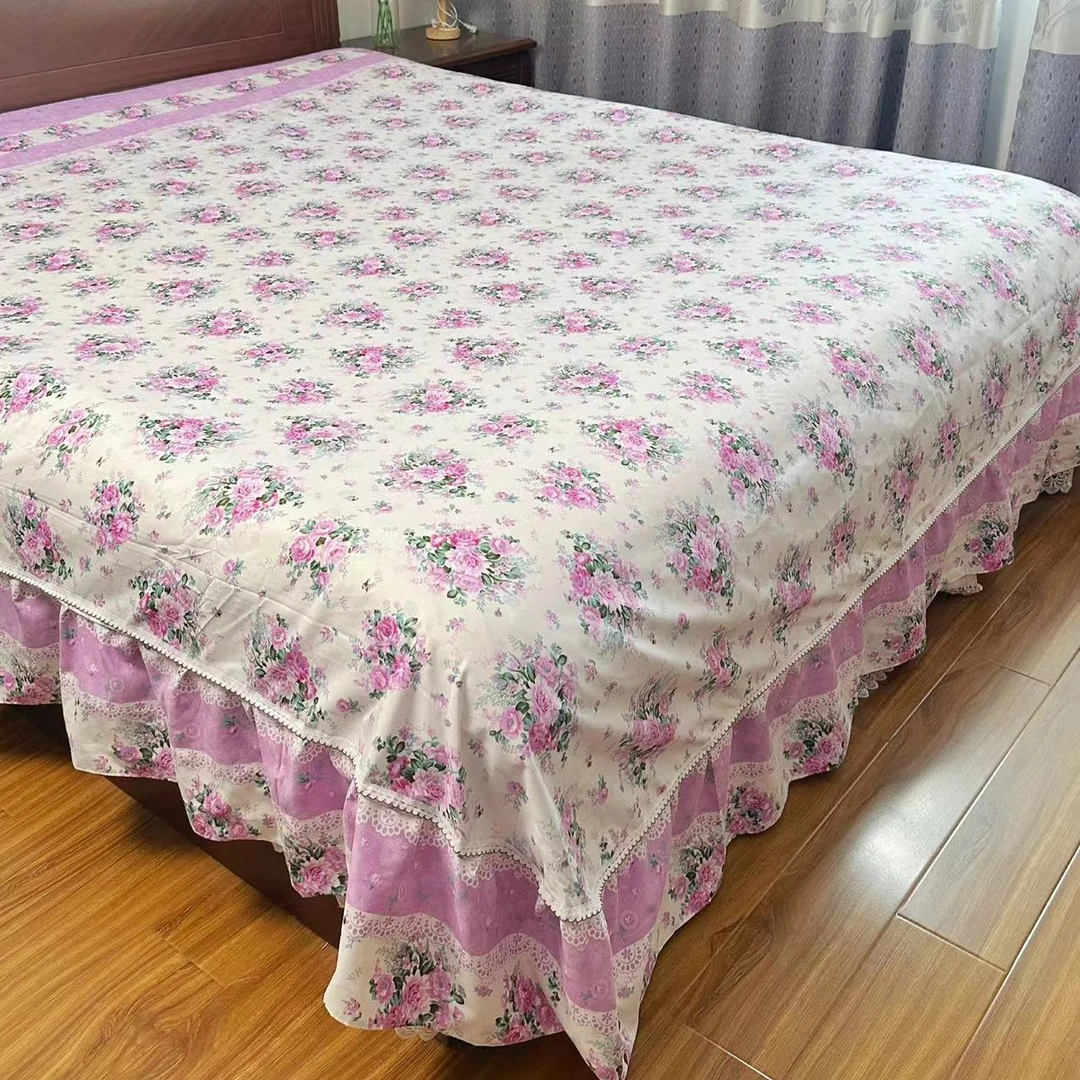 韩版床罩床裙款床单四季通用加大款