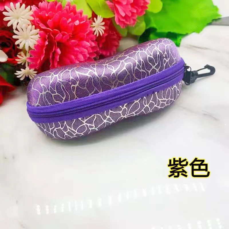 源头工厂肤感摩登牛仔少口眼镜盒近视镜盒收纳盒时尚 便携抗压强