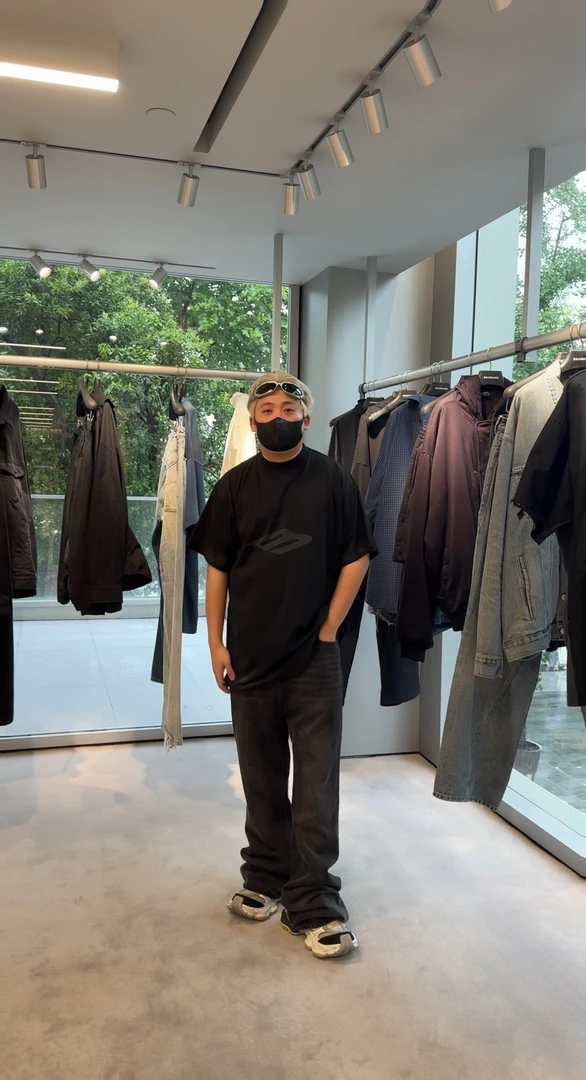 【后劲原样开发】8+3B做脏做破短袖T泥印长款休闲夏季宽松百搭潮流
