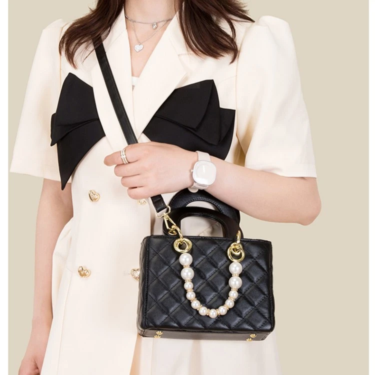 包包女新款斜跨手提单肩小方包菱格时尚百搭高级质感气质百搭