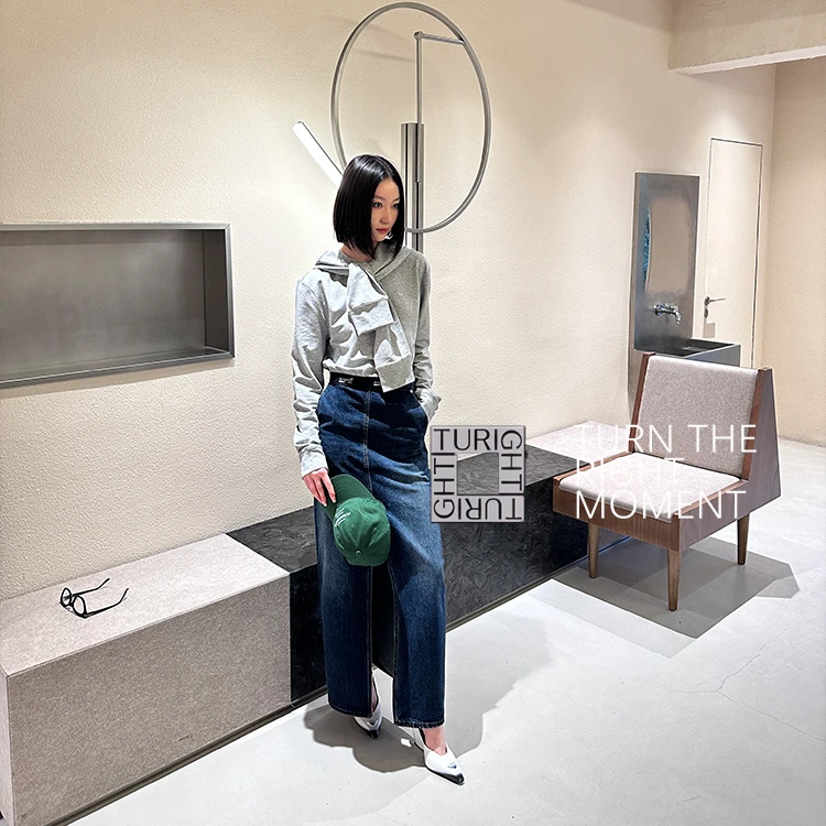 返潮复古pushBUTTON 24PF设计师品牌TURIGHT买手店百搭披肩卫衣