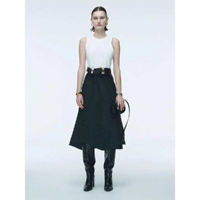 TURIGHT买手店 23AW现货RECTO.设计师品牌 时尚不对称拼色连衣裙