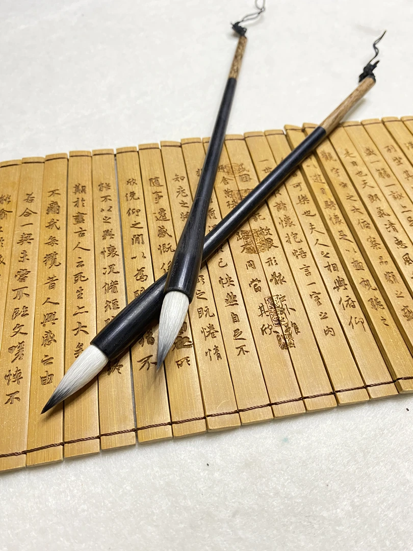 毛笔兼毫中小楷两支套装楷隶行草篆书国画初学老师创作款毛笔