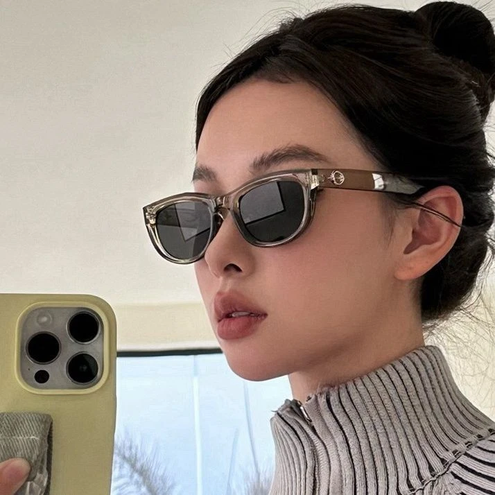 gm墨镜女2023新款防紫外线猫眼高级感roco太阳镜夏开车眼镜男辣妹