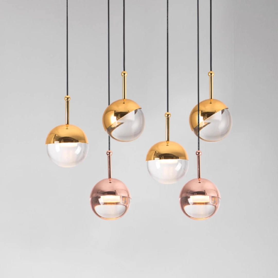 北欧个性餐厅吊灯简约现代创意咖啡厅饭店吧台玻璃灯具卧室床头灯