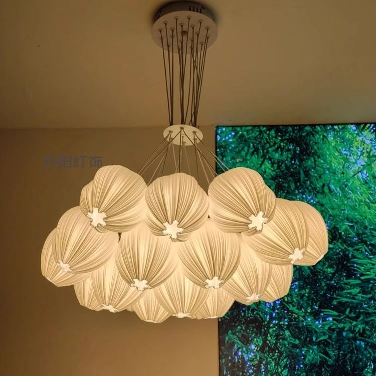 新款奶油风田园极简北欧艺术设计感卧室灯轻奢餐厅客厅网红吊灯