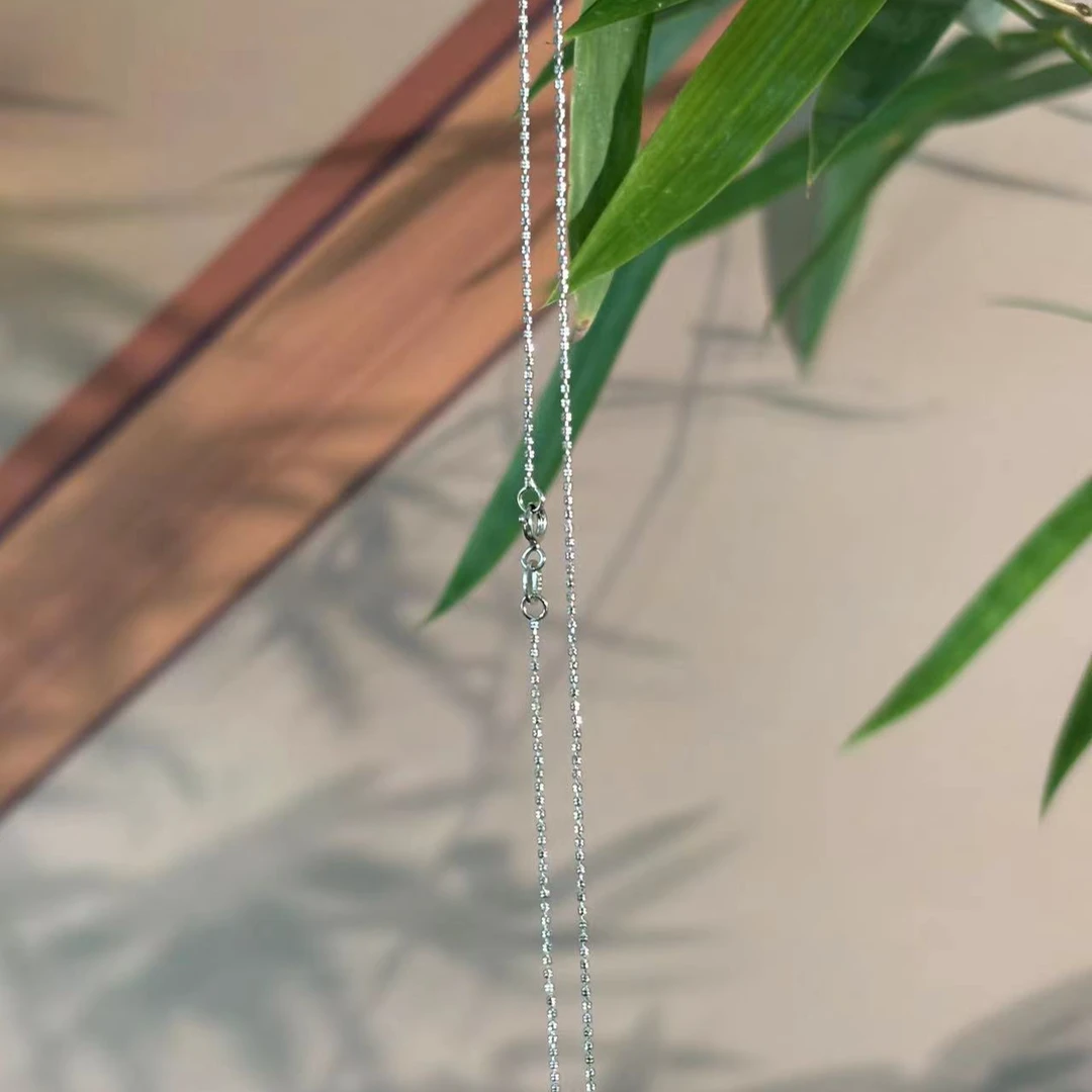 链子925银 S925银闪珠项链百搭气质个性简约轻奢波光粼粼珠珠链