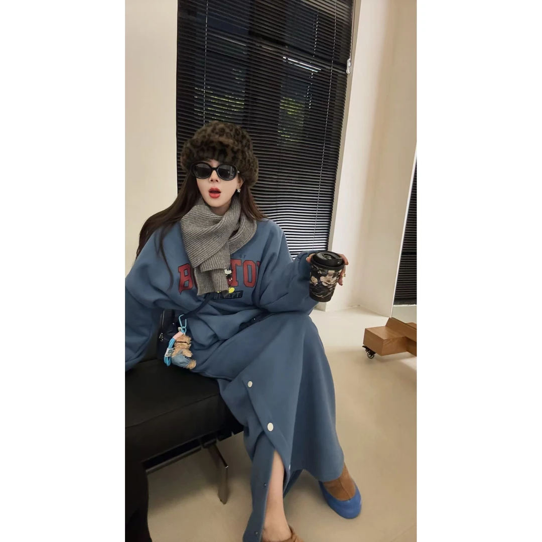 YEER·SHOP【爷儿韩版定制～】爷儿冬季新款韩版定制卫衣半裙