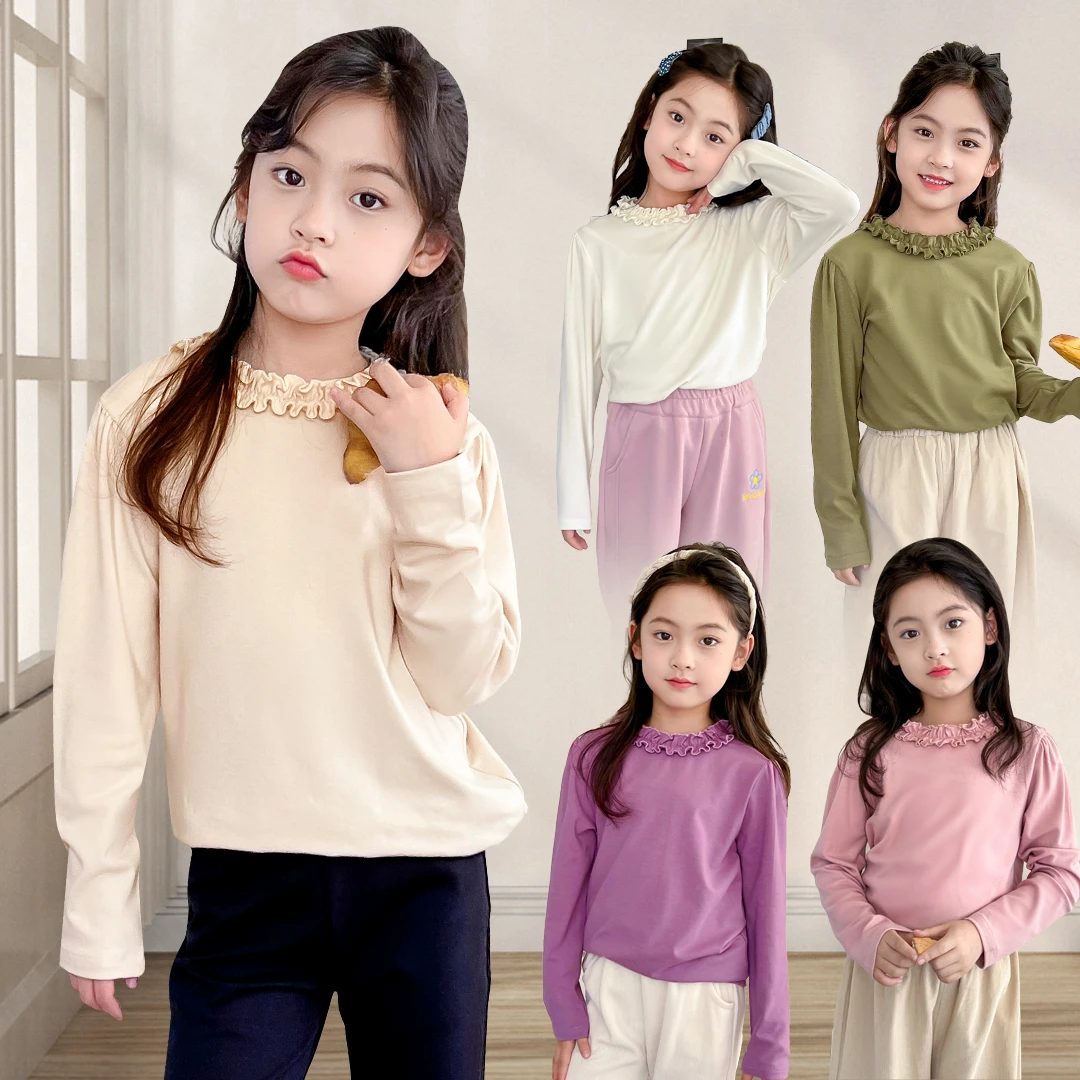 小菲特秋季女宝上衣女童装儿童时尚百搭长T打底衫FCYQ42128