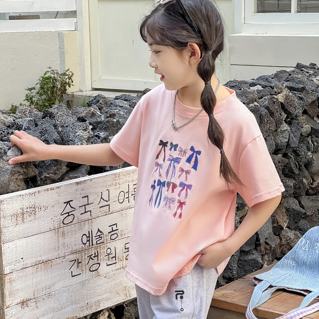 小菲特夏季新款女童装6-12岁女宝宝短袖儿童T恤HSYX41280