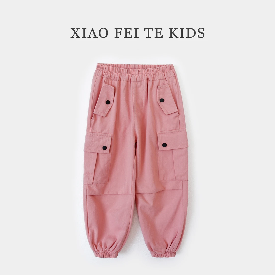 小菲特秋季女宝裤子女童装儿童时尚洋气工装裤JMKQ42613