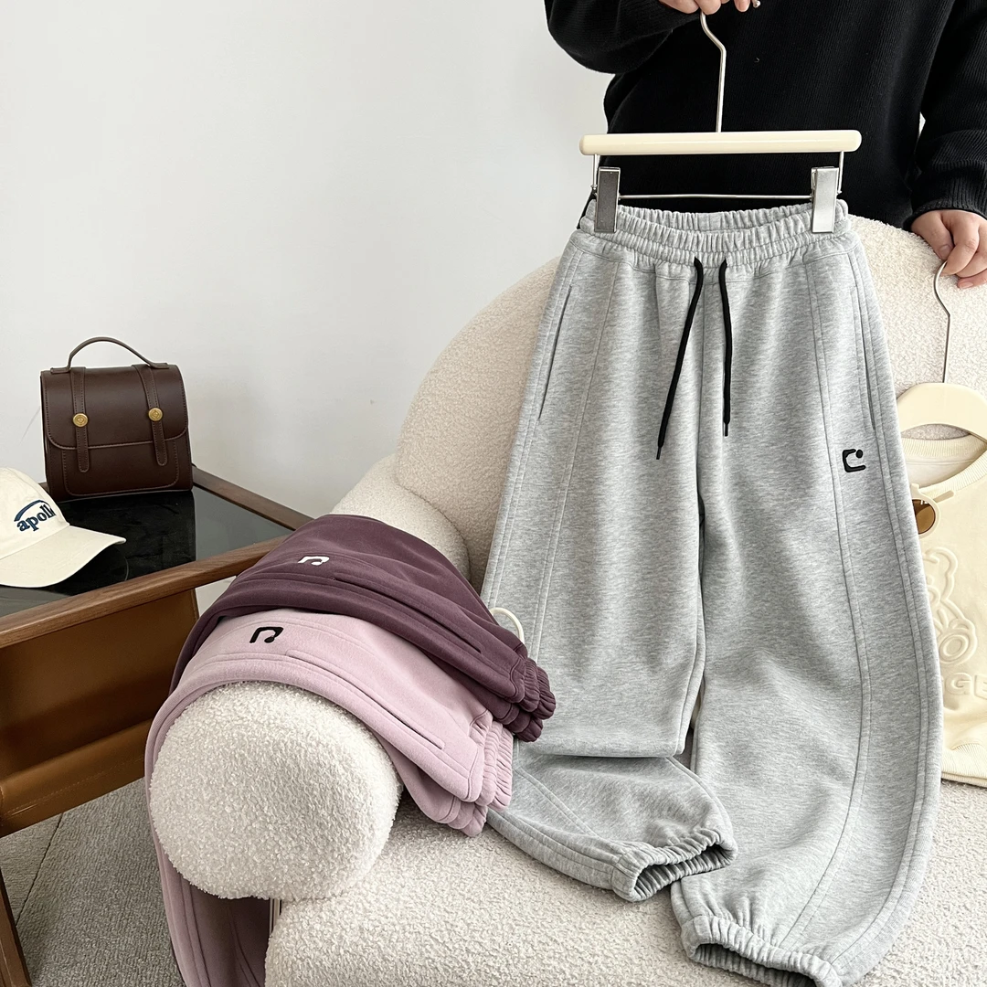 SZKP春季新款女童装8-12岁运动休闲裤中大童女宝卫裤JMKCS40498