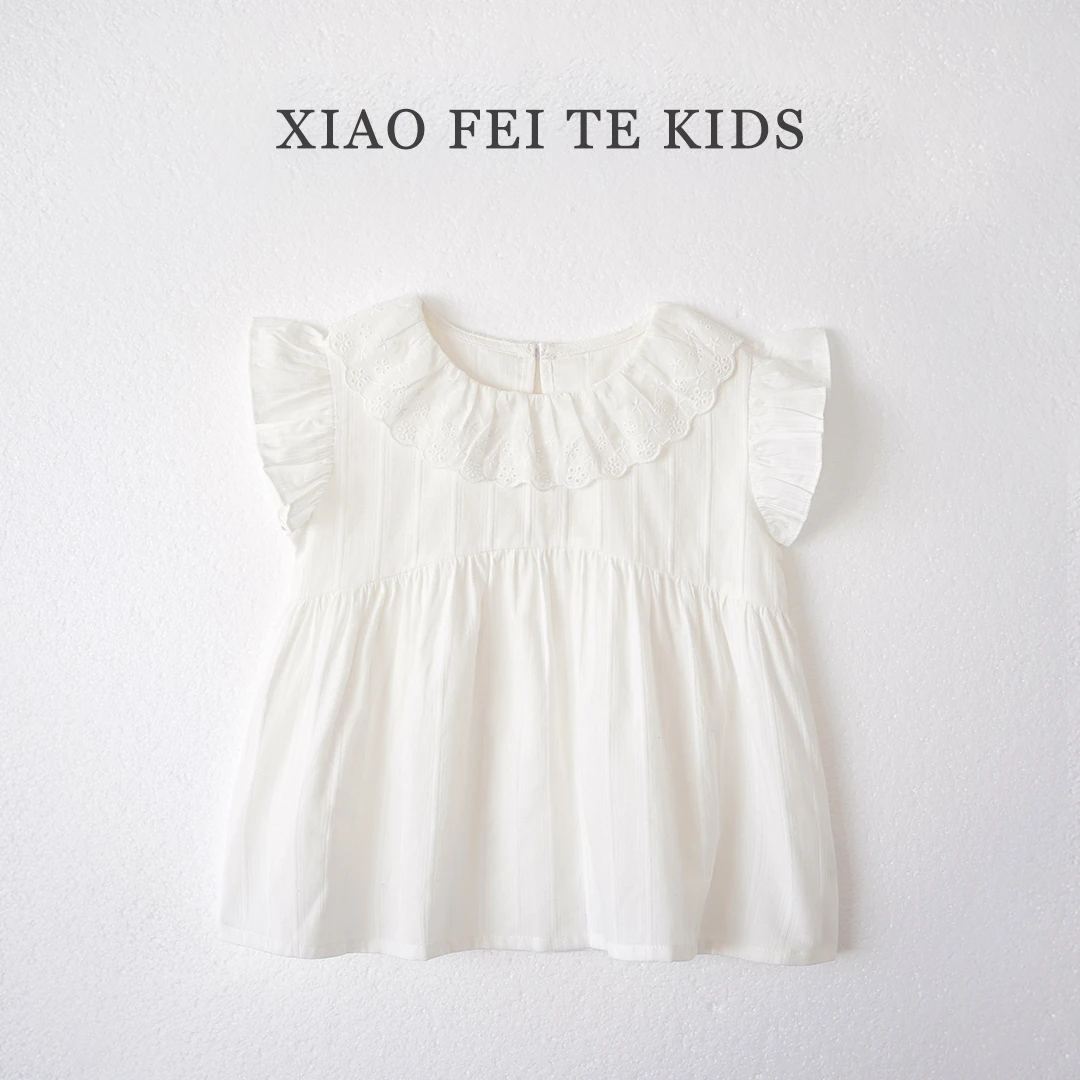 【姗姗】小菲特夏季新款女童装6-12岁女宝宝儿童娃娃衫HSYX41588