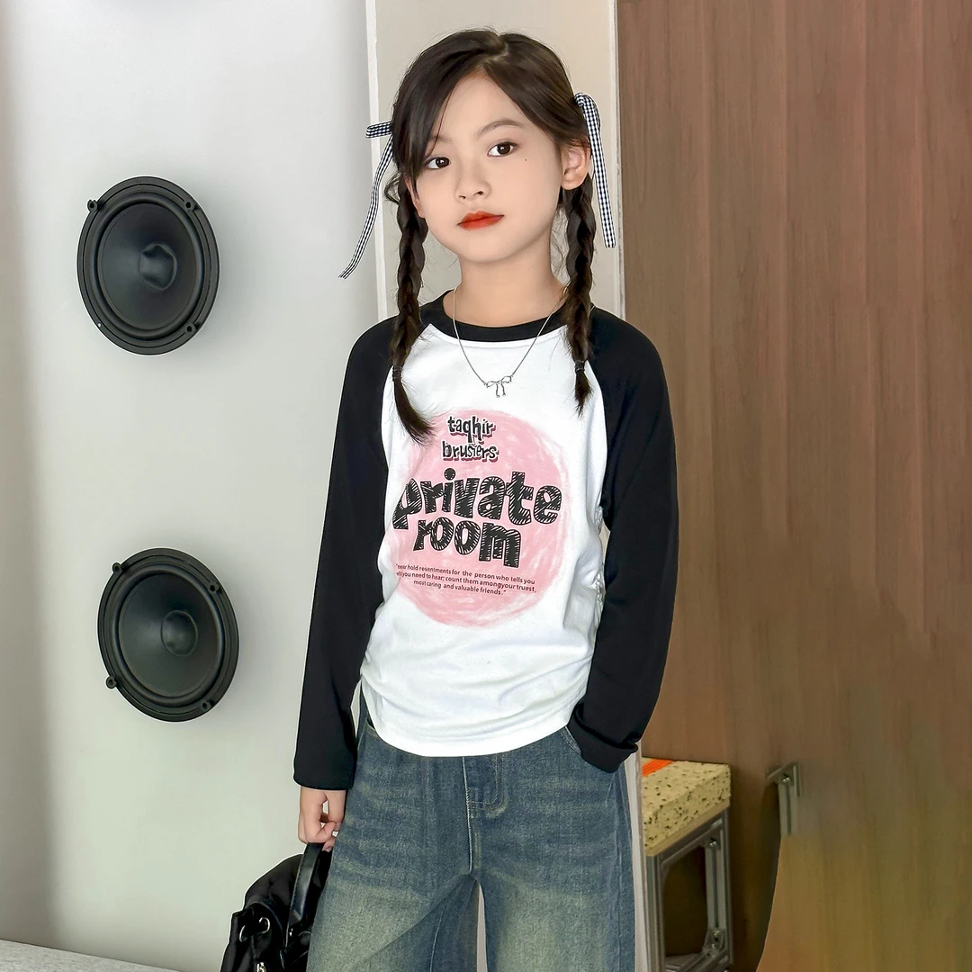 小菲特秋季女宝上衣女童装中大童儿童洋气时尚打底衫BXYQ42492