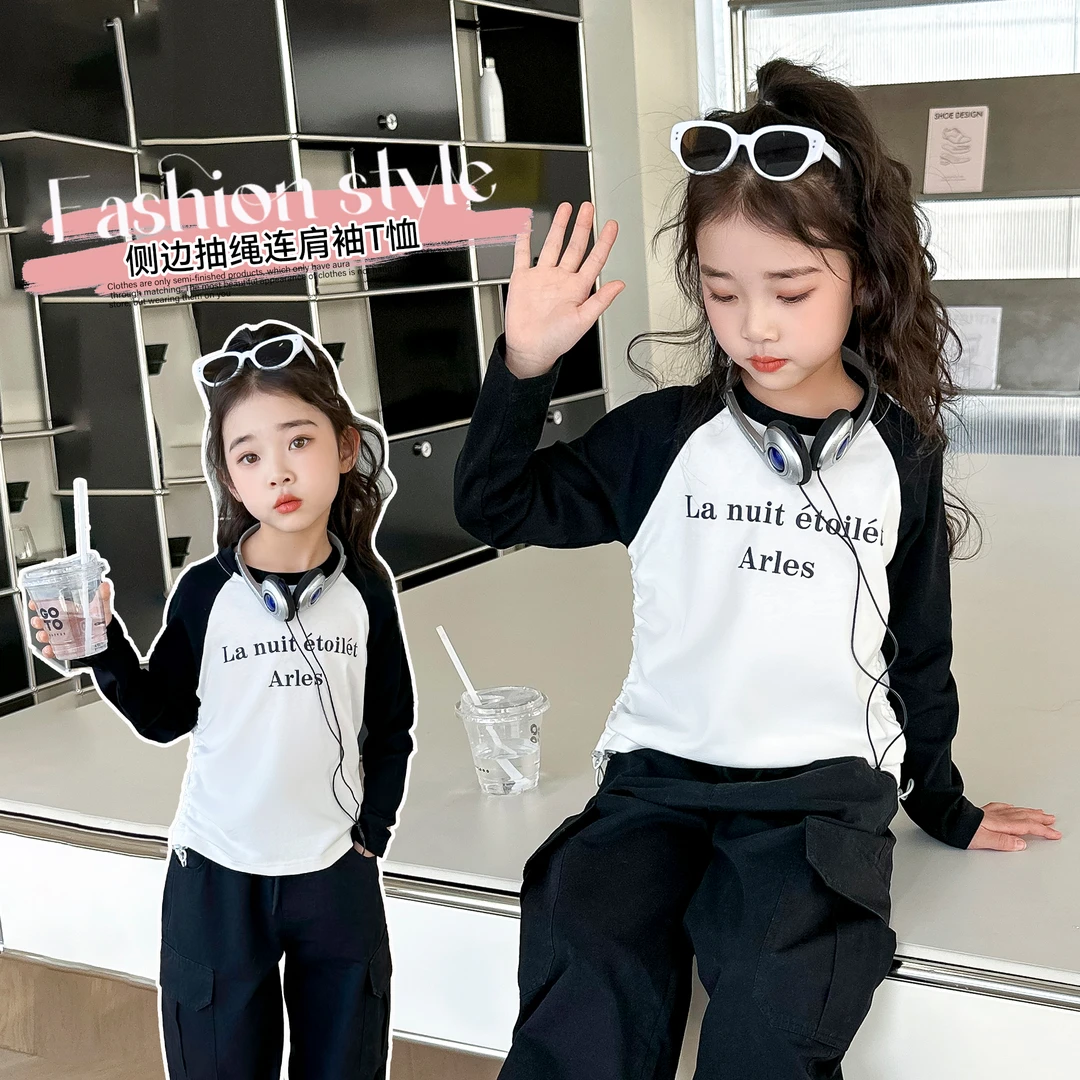 小菲特春季新款女童装6-12岁打底衫中大童女宝宝长袖T恤HAYC40118