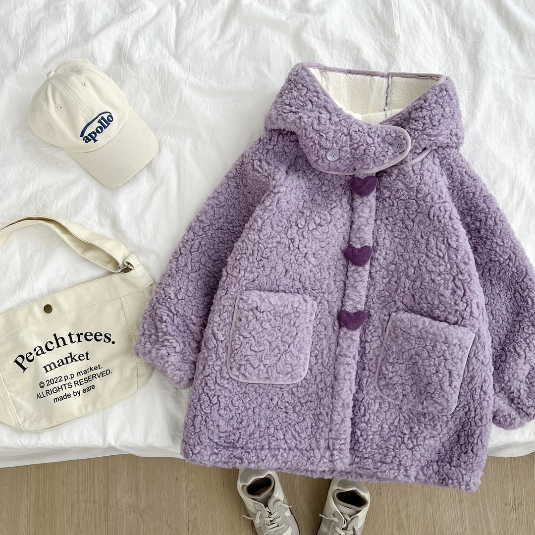 冬季新款女童装中大童儿童时尚加绒女宝宝短款外套YQYDW43886