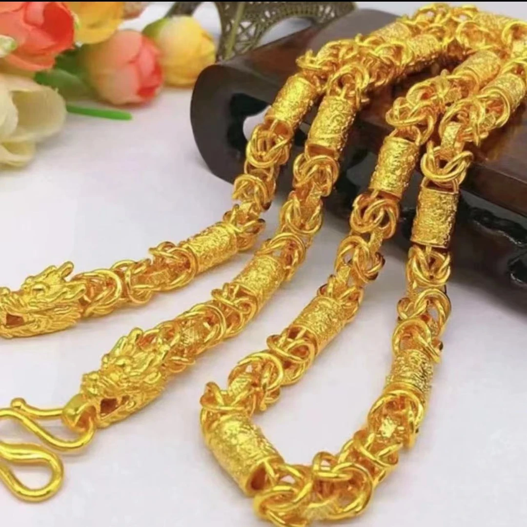 合金项链 合金项链 2025款【龙柱项链】男款时尚潮流大气经典霸气