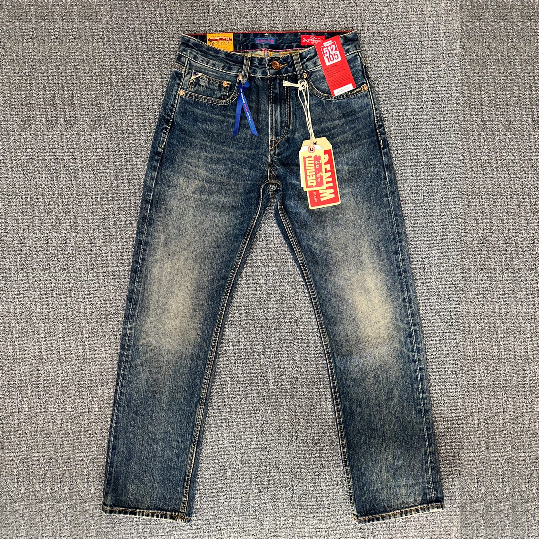 KM1075赤耳丹宁牛仔裤四季款12oz男士501版型高端无弹直筒裤