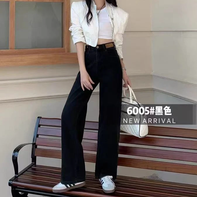 （以直播间实物为准，裤长约103）2024冬季新款直筒加绒休闲裤6632