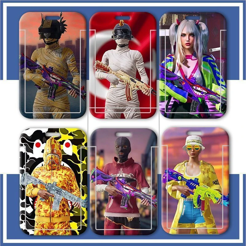 吃鸡周边和平精英卡套学生胡桃校园饭卡挂脖水卡羊城通保护套硬壳