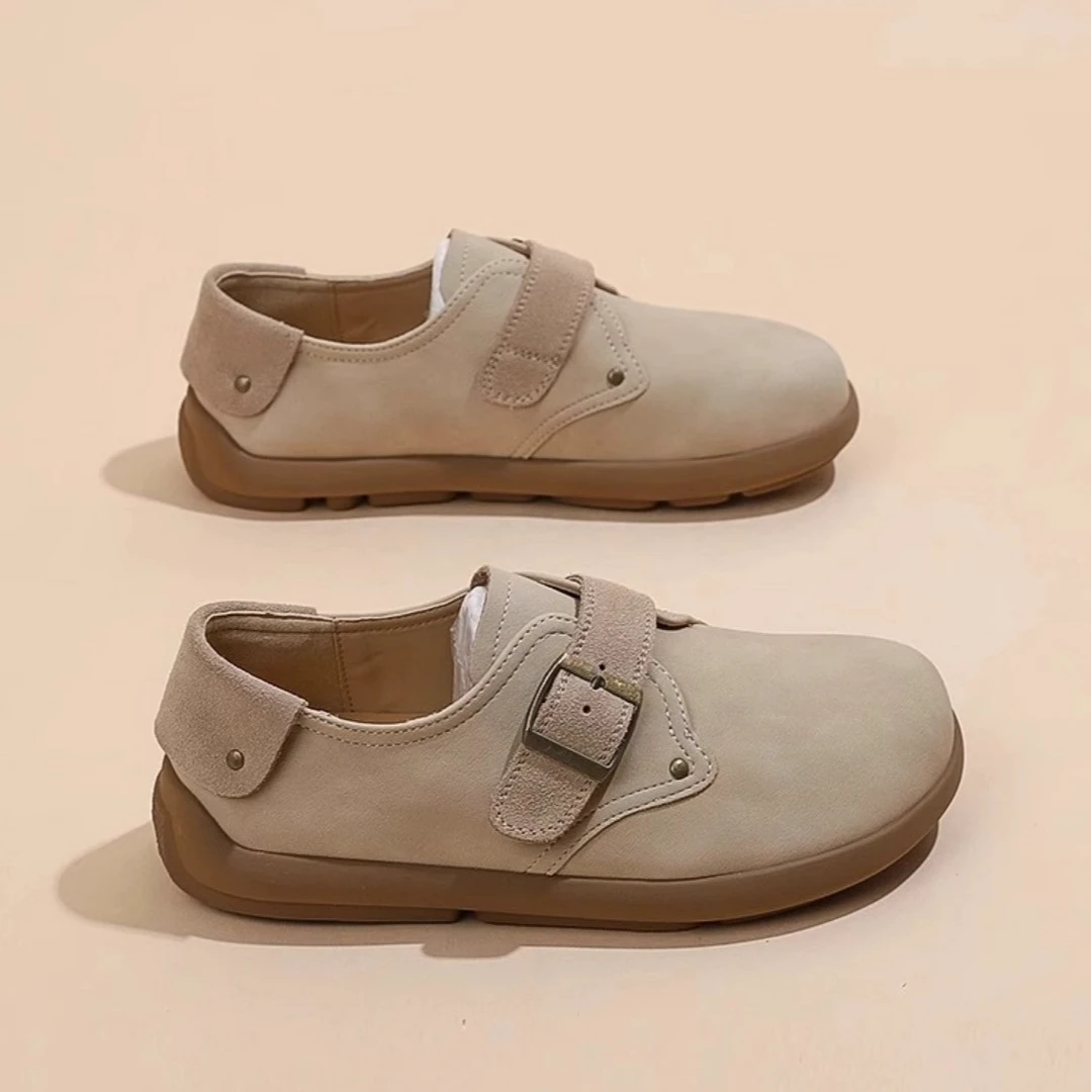 爆款一脚蹬勃肯鞋女2024秋季新款小众设计感休闲舒适软底懒人单鞋