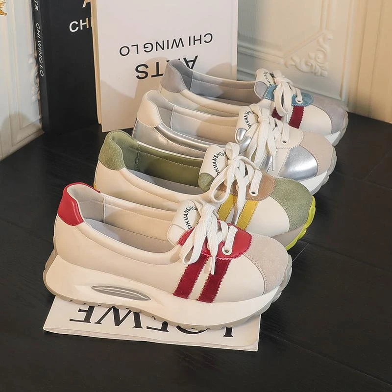 乐福鞋休闲单鞋女5cm平底单鞋复古妈妈女鞋2024春秋新款时尚百搭