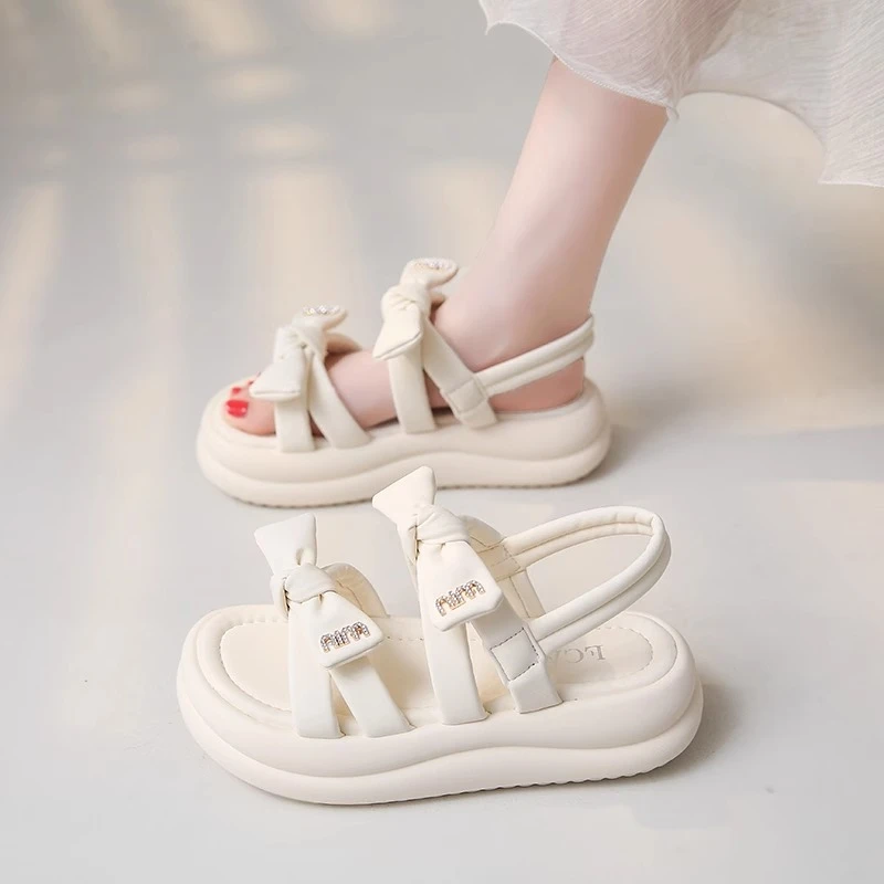 厚底凉鞋女款2024新款夏季法式复古配裙子凉拖休闲沙滩罗马鞋爆款