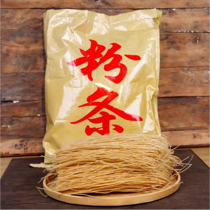 传统工艺 手工红薯粉条 自然晾晒