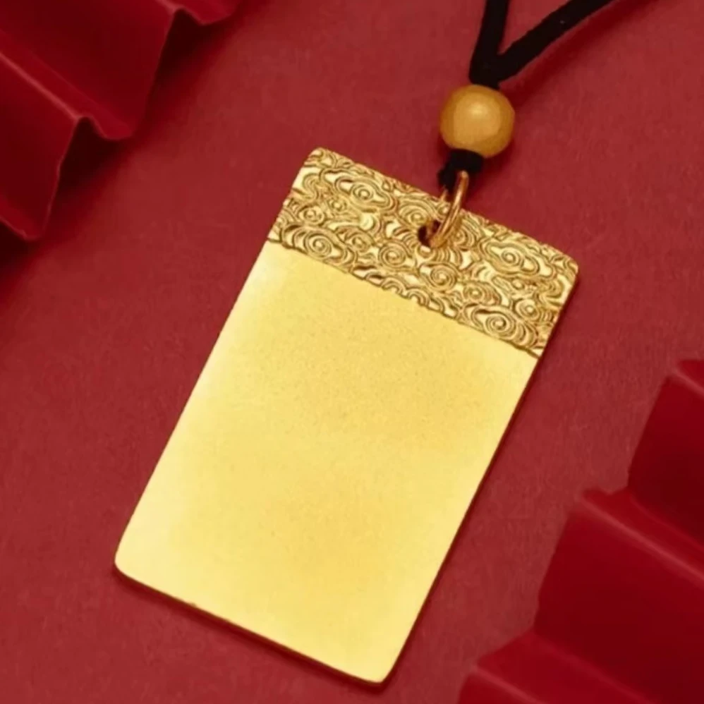 合金吊坠 2024网红新款无视牌吊坠经典时尚气质百搭轻奢潮致精美