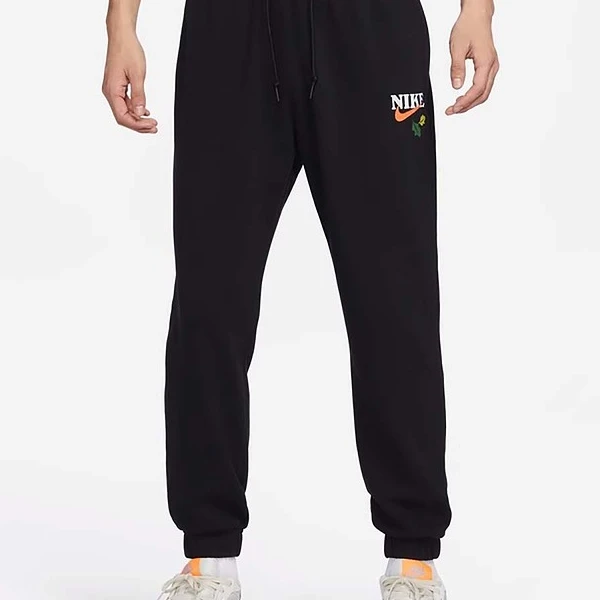 Nike耐克男子时尚夏季透气印花束脚针织运动休闲长裤 -HF1114-010