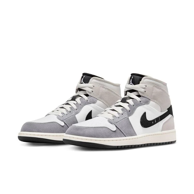 AJ1 MID SE CRAFT男子中帮复古影子灰板鞋DZ4136-002