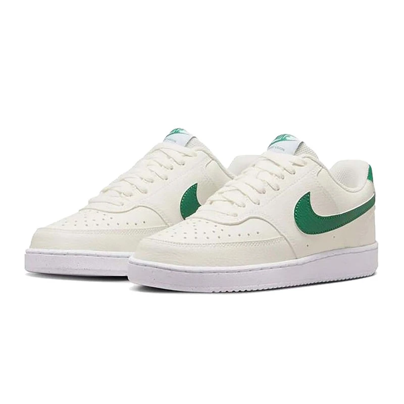 Nike耐克 COURT VISION女运动透气复古经典白绿休闲鞋-FQ8892-133